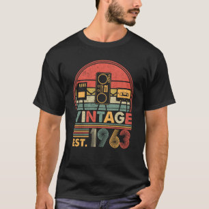 Camiseta Vintage 1963 60 Anos 60 Anos Aniversário 2