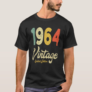 Camiseta Vintage 1964 58th Birthday Gift Retro 58 Anos