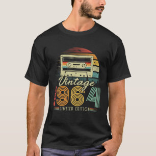 Camiseta Vintage 1964 Fita Cassete Retro 1964 62º Aniversár