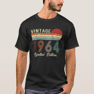 Camiseta Vintage 1964 Limited Edition 58 anos, presentes 58