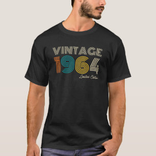 Camiseta Vintage 1964 Limited Edition 60th Birthday