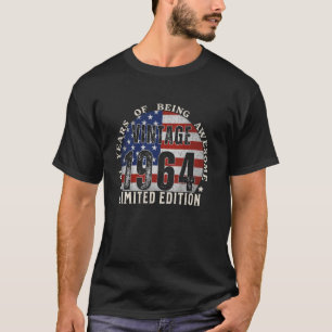 Camiseta Vintage 1964 Limited Edition 61 anos 61th Bir