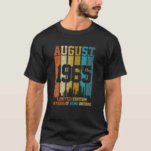 Camiseta Vintage 1965 56 Anos Feita Em Agosto De 1965 56ª