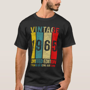 Camiseta Vintage 1965 57º Aniversário 57 Anos De Aweso