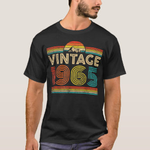 Camiseta Vintage 1965 Classic 1965 Vintage Year Men Women