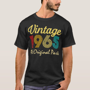 Camiseta Vintage 1965 Engraçado, Homens E Mulheres De 57 An