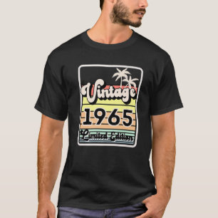 Camiseta Vintage 1965 Limited Edition 57º Aniversário Me 