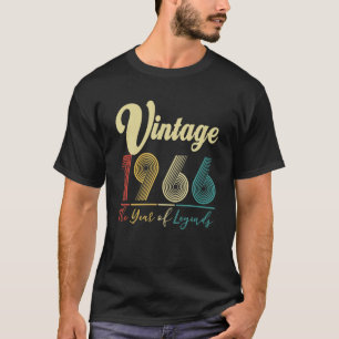 Camiseta Vintage 1966 56º Aniversário 56 Anos Homens Presen