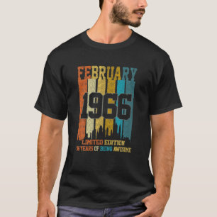 Camiseta Vintage 1966 56 Anos Feita Em Fevereiro De 1966 56