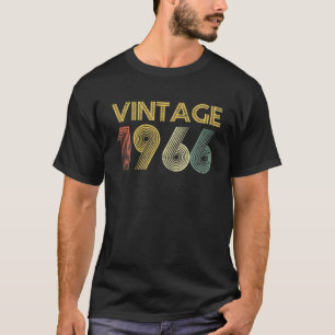 Camiseta Vintage 1966 Feita Em 1966 56º Aniversário 56 Anos