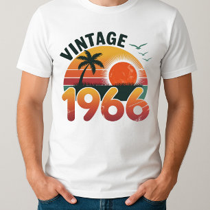 Camiseta Vintage 1966 Limited Edition Men Women Aniversário