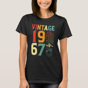 Camiseta Vintage 1967, 55 Anos, Ataque de Aniversário, Hipe