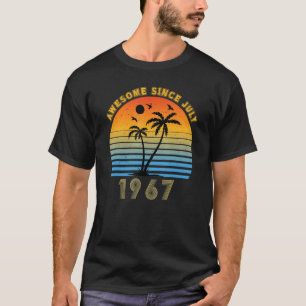 Camiseta Vintage 1967 55th Birthday Incrível desde a Cimeir