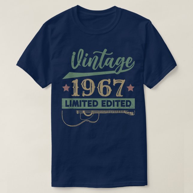 Camiseta Vintage 1967 Limited EditionGuitar 3158 (Frente do Design)