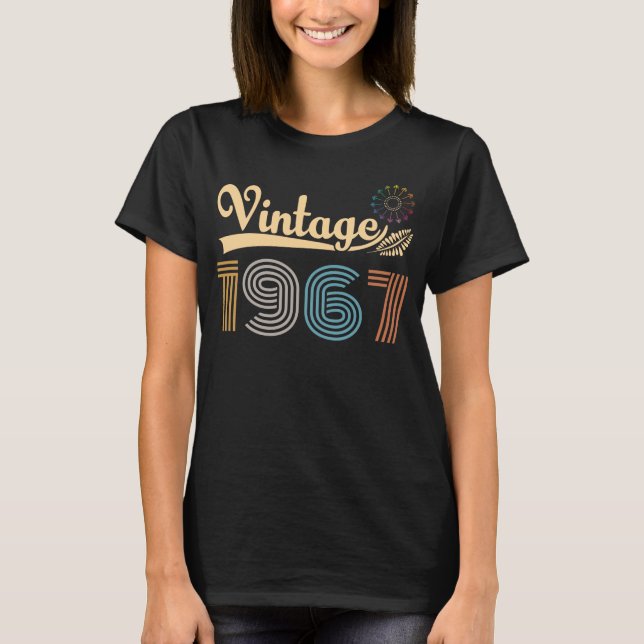 Camiseta Vintage 1967 retro birthday gift (Frente)