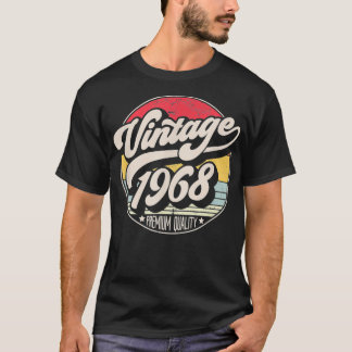 Camiseta Vintage 1968 53rd Birthday, Estilo Ultramarino Des