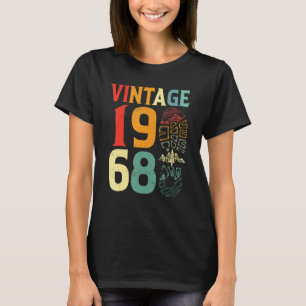 Camiseta Vintage, 1968, 54 Anos, Ataque de Aniversário