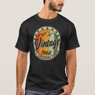 Camiseta Vintage 1968 All Original Parts Nascer in 1968 Bir