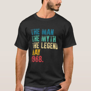 Camiseta Vintage 1968 Man Myth Legend 53Rd Bday Retro 53 Ye