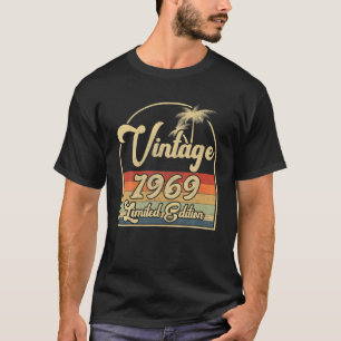 Camiseta Vintage 1969 53Rd Birthday Limited Edition 53 Anos