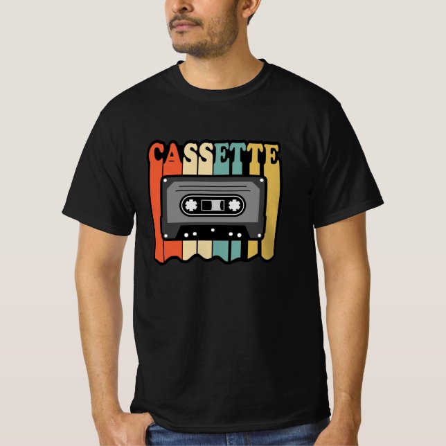 Camiseta Vintage 1969 - Cassete Retro Idea de Presente de A (Frente)