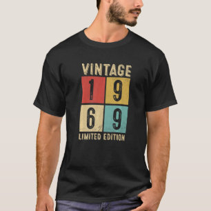 Camiseta Vintage 1969 Feita Em 1969 54º Aniversário 1