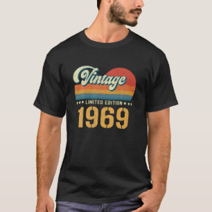 Camiseta Vintage 1969 Limited Edition 53Rd Aniversário 53 A