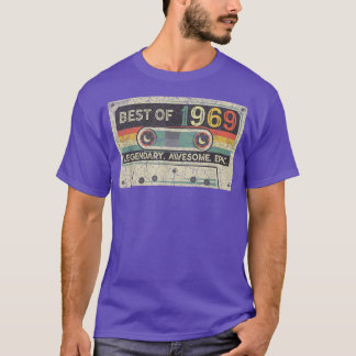 Camiseta Vintage 1969 Limited Edition Cassette Tape 53th Bi