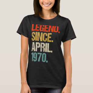 Camiseta vintage 1970 53rd aniversário retro 53 anos 1