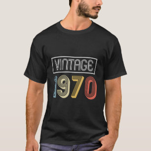 Camiseta Vintage 1970 Aniversário