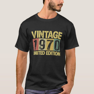 Camiseta Vintage 1970 Bday 52 Anos Engraçado 52º Aniversári