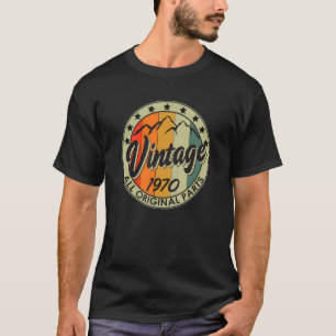 Camiseta Vintage 1970 Todo o Nascer de peças originais em 1