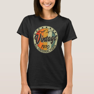 Camiseta Vintage 1970 Todo o Nascer de peças originais em 1