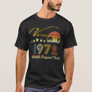 Camiseta Vintage 1972 49º aniversário 49 anos