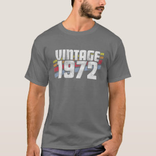 Camiseta Vintage 1972 50º Aniversário Homens Mulheres 50