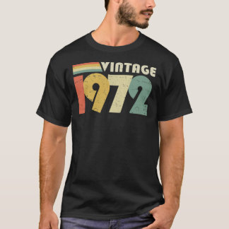 Camiseta Vintage 1972, 50th Birthday Gift Distress Design