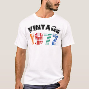 Camiseta Vintage 1972 52nd Birthday