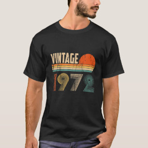 Camiseta Vintage 1972 Crianças Engraçadas 50 Anos Homens 