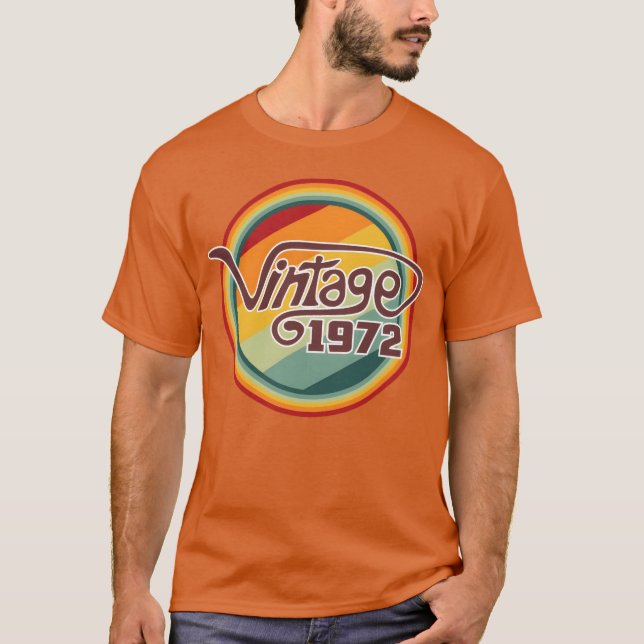 Camiseta Vintage 1972 curva vintage (Frente)