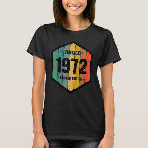 Camiseta Vintage 1972 Men Women 50th Birthday 3