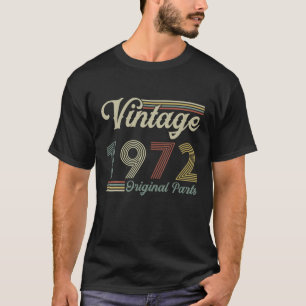Camiseta Vintage 1972 Original Parts Retro 50º Anos B