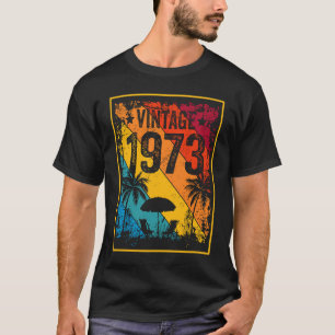 Camiseta Vintage 1973 50 Anos 50 Anos Aniversário 1