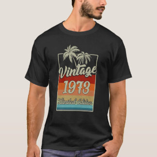 Camiseta Vintage 1973 50 Anos 50 Anos Aniversário 2
