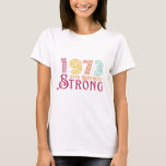 Camiseta Vintage 1973 50th Birthday<br><div class="desc">Comemorar o dia e enviar pensamentos positivos para o futuro é uma opção que não pode correr mal para quem fizer 50 anos,  especialmente se você não tem certeza de como eles se sentem sobre sua idade ou se "engraçado" não se sente bem.</div>