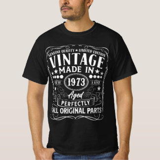 Camiseta Vintage 1973 - Aged Perfectly Design