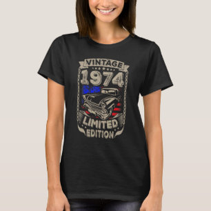 Camiseta Vintage 1974 48º aniversário de 48 anos para a mãe
