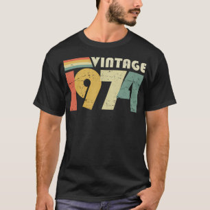 Camiseta Vintage 1974 50º Aniversário Presente Design