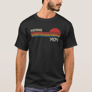 Camiseta Vintage 1974 50th Aniversário 50 Anos