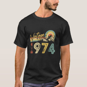 Camiseta Vintage 1974 50th Birthday 50 Year Old Gift Retro