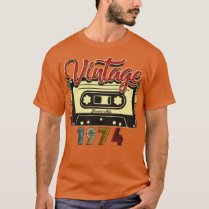 Camiseta Vintage 1974 - Maiores acertos em fita cassete